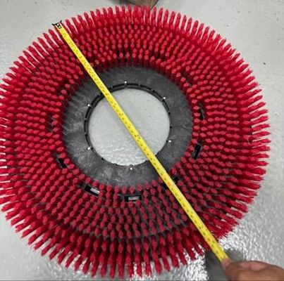 Red Heavy Duty Polishing Brush Disc Rotary Tool Bristles Floor Machine Cleaning Brush for Floor Scrubber Washer Clean