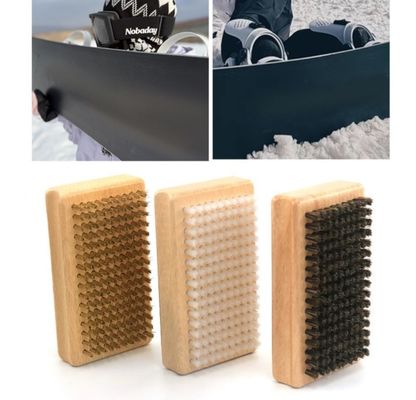 Ski Snowboard Waxing Brush Speed Kits Nylon / Brass / Horsehair 3 Packs