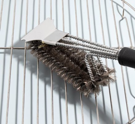 304 Stainless steel Cleaning Brush with Scraper BBQ Brush Oven and Grill Net Cleaning Tools