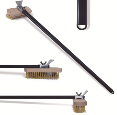 Oven Copper Wire Brush, Strong Aluminum Handle Cleaning Brush, Pizza Oven Brush