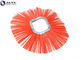 Road Sweeper Wafer Brush , Rotating Snow Brush Convoluted Wavy Ring Durable