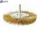 4" 100mm Crimped Wire Wheel Brush With Shank Stainless Steel Brass Coated