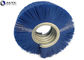 Flexible Spiral Brush Industrial Cleaning Nylon Roller Black White Aluminum Base