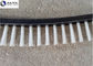 Flexible Staple Set Conveyor Belt Strip Brush Nylon Flexible Industrial Rubber Belt Cleaning Brush/Polishing Brush Round