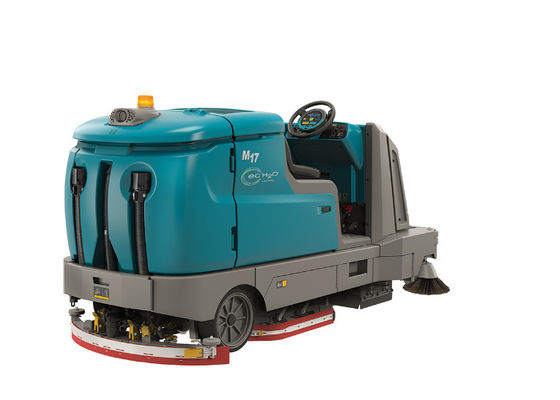 Dual Powered Sweep Floor Scrubber Sweeper Heavy Duty Cleaning M17 High Stability