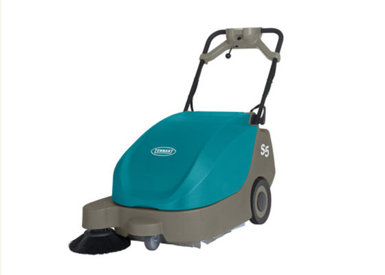 Durable Battery Powered Floor Sweeper With Double Reverse Rotation Brush