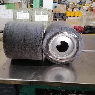 100% Abrasive Nylon Roller Brush For Polishing Wood Top Grade With Dupont Filament With Customized Diameter