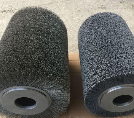 100% Abrasive Nylon Roller Brush For Polishing Wood Top Grade With Dupont Filament With Customized Diameter