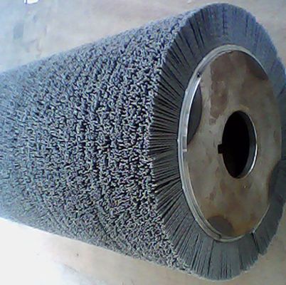 100% Abrasive Nylon Roller Brush For Polishing Wood Top Grade With Dupont Filament With Customized Diameter