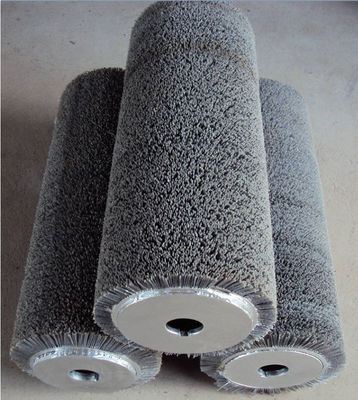 100% Abrasive Nylon Roller Brush For Polishing Wood Top Grade With Dupont Filament With Customized Diameter