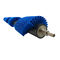 Blue Nylon Spiral Roller Brush For Dust Removal Printing Machine