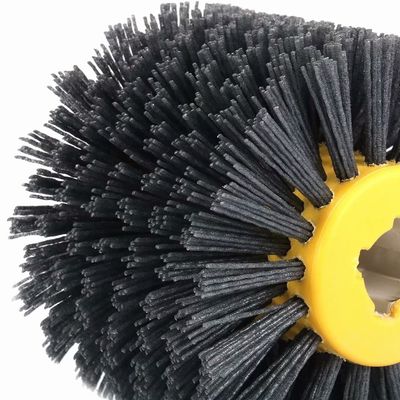 5 Inch 120# Abrasive Wire Drawing Wheel Drum Burnishing Brush For Wooden Polishing