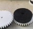 Round White PP industrial Machinery Disk Brush with Gear