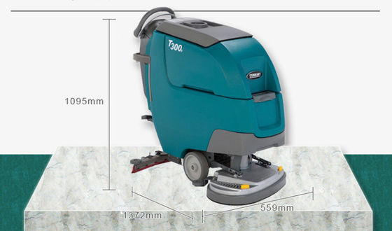 Tennant T300e Small Hand Push Floor Washer Commercial Factory Workshop Floor Washer