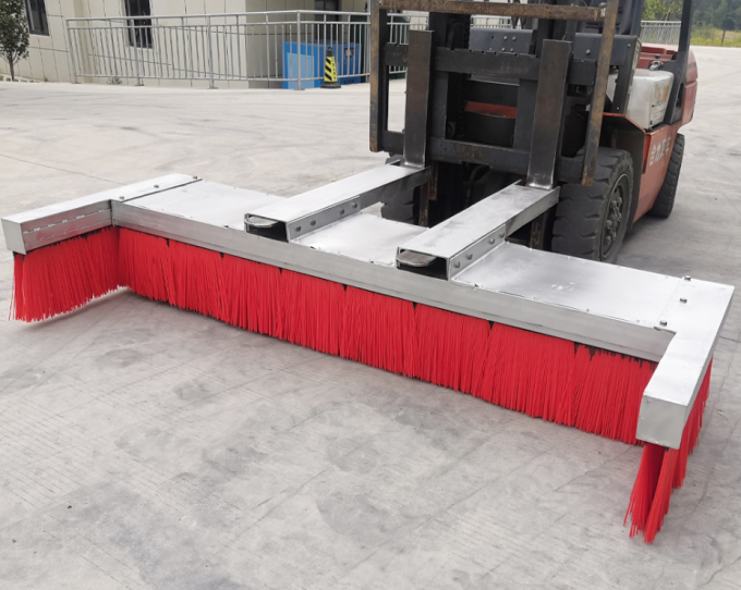 New Style Outside Forklift Attachment Road Sweeping Brush Larger Wings