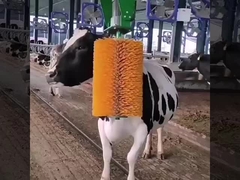 Farm Automatic Swing Cattle Scratching Brush Massager With Motor Yellow Green