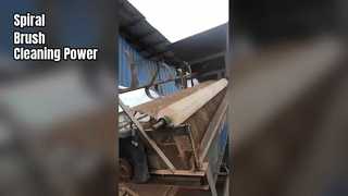 Watch: Large shaped brush roller processing and cleaning Showcase