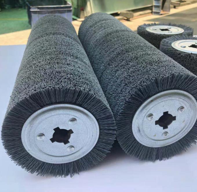240 Grit Abrasive Nylon Wire Filament Round Cylindrical Roller Brush