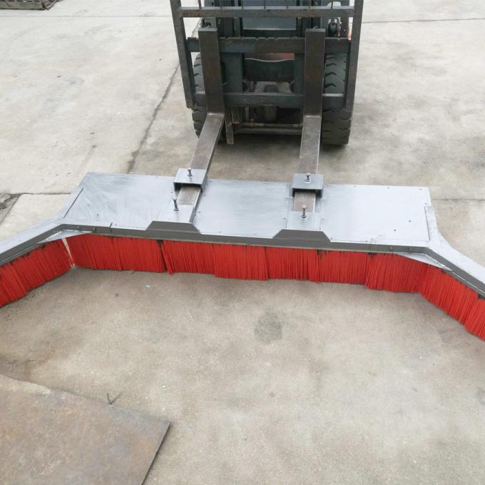 Adjustable Two Wings 2.4M Forklift Sweeper Attachment Broom