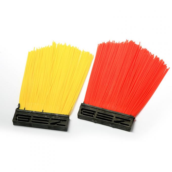 PP Material Sweeping Broom Brush , V shaped Road Sweeper Brush